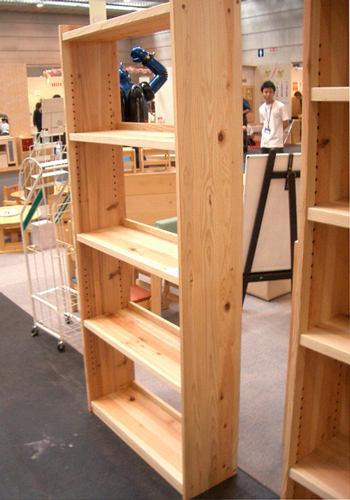 杉の本棚（大）オープン 天然木製無垢 オイル仕上げ ハイタイプ 書棚 国産 送料無料