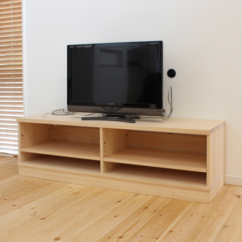 ひのき テレビボード 150 サイズオーダーでつくるシンプルでナチュラル